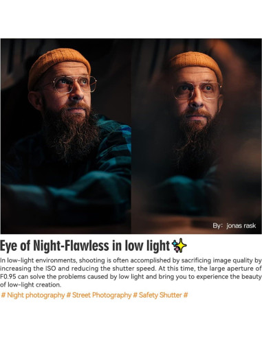 Lente Fijo Manual TTArtisan 35mm F0.95 para Cámaras Sony E