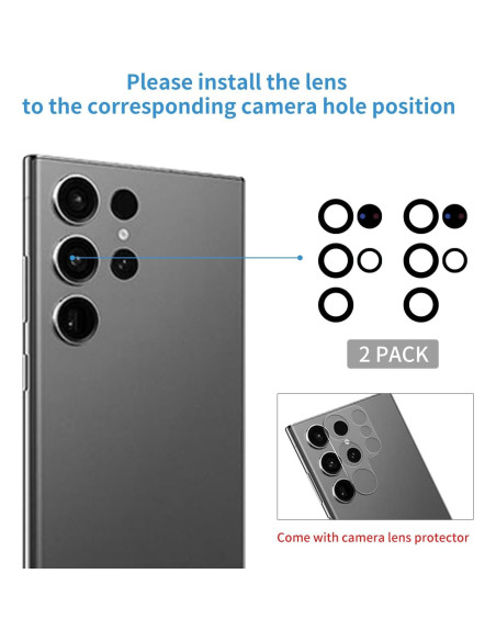 Kit de Reemplazo de Cristal de Lente de Cámara Samsung S24 Ultra