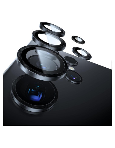 Protector de Lente de Cámara UltraGlass 9H+ para Samsung Galaxy S24 Ultra - Negro