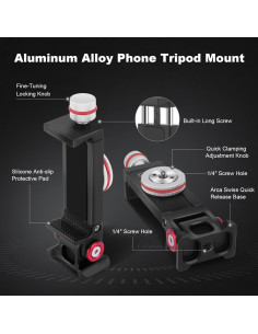 Soporte de trípode para teléfono Came-TV 61034 aluminio CNC 2