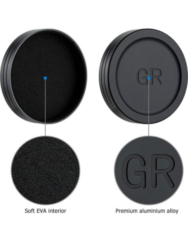 Tapa de lente de metal JJC con filtro UV para Ricoh GR IIIx/III/II