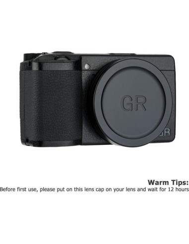 Tapa de lente de metal JJC con filtro UV para Ricoh GR IIIx/III/II