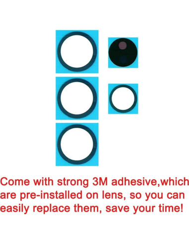 2 Juegos de Lentes de Reemplazo para Cámara Samsung Galaxy S24 Ultra