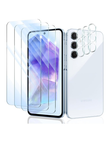 Protector de Pantalla y Lente para Samsung Galaxy A55 - 3 Piezas