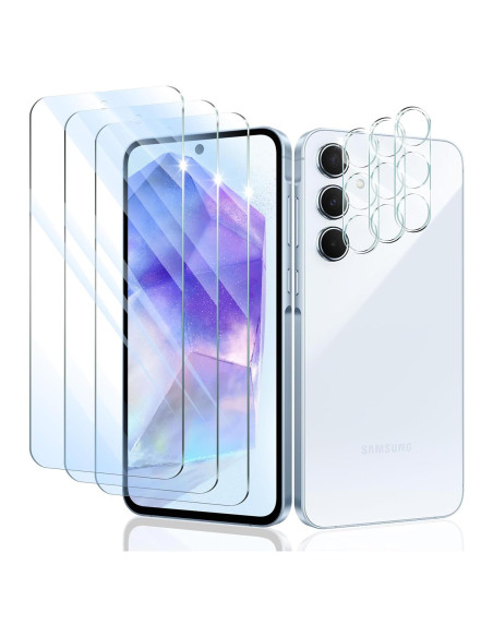 Protector de Pantalla y Lente para Samsung Galaxy A55 - 3 Piezas Protector de Pantalla y Lente para Samsung Galaxy A55 - 3 Piezas
