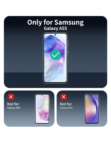 Protector de Pantalla y Lente para Samsung Galaxy A55 - 3 Piezas