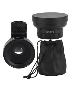 Lente Macro y Gran Angular Yosoo 0.45X 12.5X para Smartphone