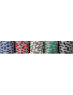 Set de Fichas de Póker Fat Cat 500 Fichas Claytec Estuche 2