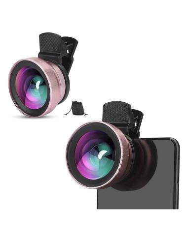 Lente 2 en 1 para Teléfono EBTOOLS - Gran Angular 0.45X y Macro