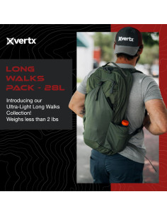 Mochila táctica Vertx Long Walks 28L EDC negra 2
