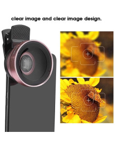 Lente 2 en 1 para Teléfono EBTOOLS - Gran Angular 0.45X y Macro 2