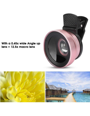 Lente 2 en 1 para Teléfono EBTOOLS - Gran Angular 0.45X y Macro