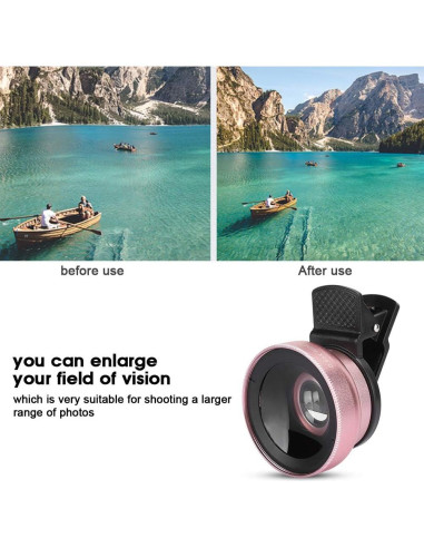 Lente 2 en 1 para Teléfono EBTOOLS - Gran Angular 0.45X y Macro