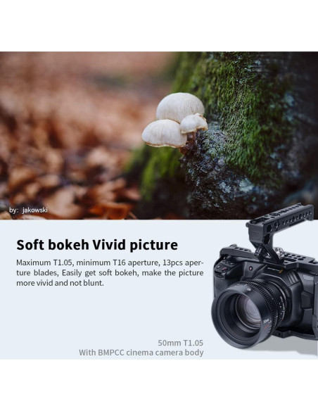 Lente Cine 7artisans 25mm T1.05 Enfoque Manual para Sony E