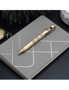 Bolígrafo SMOOTHERPRO de latón bronce con recarga Pilot G2 2