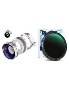 Lente Gran Angular NEEWER 18mm y Filtro ND Variable 52mm