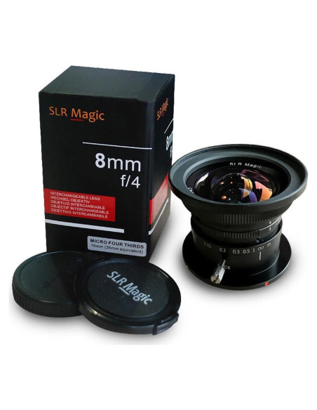 Lente Ultra Gran Angular SLR Magic 8mm f/4 Micro Cuatro Tercios