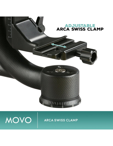 Cabezal de trípode Movo GH800 de fibra de carbono 13.6 kg