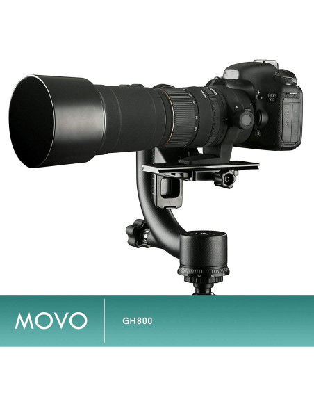 Cabezal de trípode Movo GH800 de fibra de carbono 13.6 kg