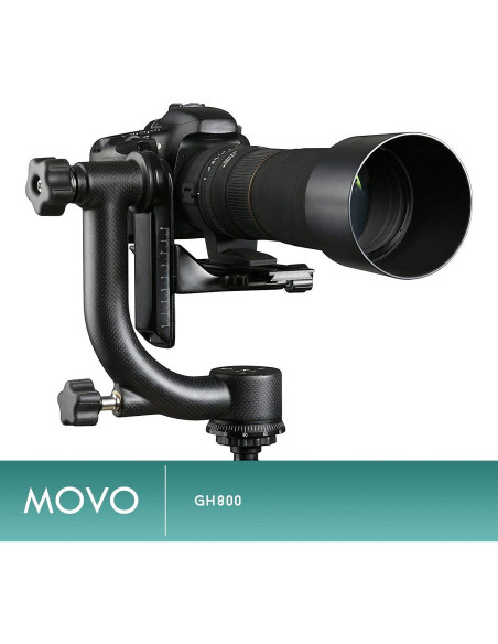 Cabezal de trípode Movo GH800 de fibra de carbono 13.6 kg