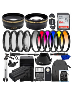 Kit de Accesorios Ultimaxx 55MM para Nikon D7100/D7200/D7500