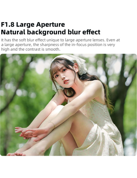 Lente de Retrato 7artisans 85mm F1.8 AF para Montura L