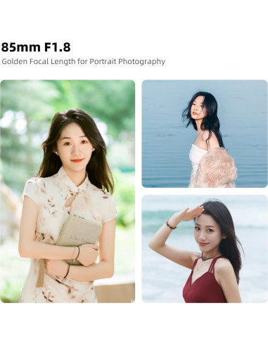 Lente de Retrato 7artisans 85mm F1.8 AF para Montura L