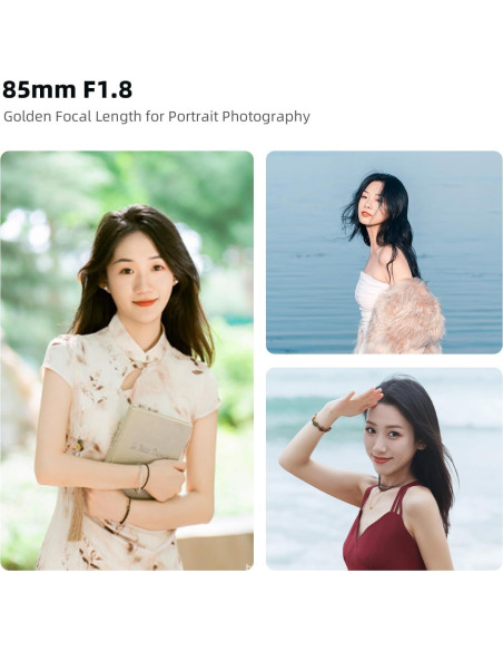 Lente de Retrato 7artisans 85mm F1.8 AF para Montura L