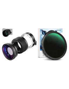 Lente Gran Angular NEEWER 18mm + Filtro ND Variable 52mm para Canon G7X Mark III