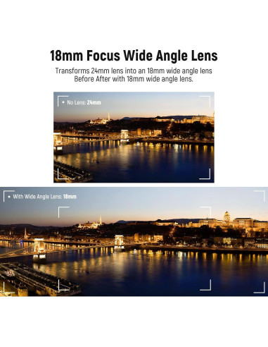 Lente Gran Angular NEEWER 18mm + Filtro ND Variable 52mm para Canon G7X Mark III