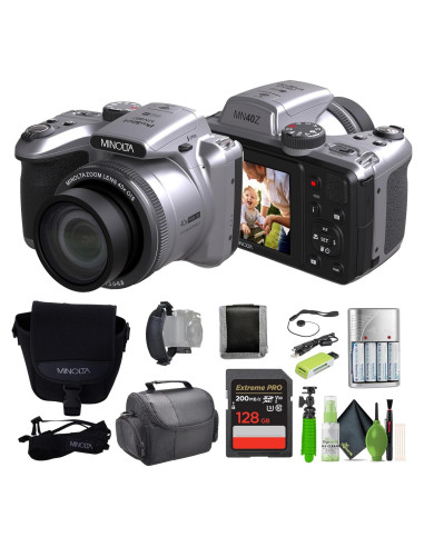 Cámara Digital Minolta MN40Z 20MP 40x Zoom Óptico Plata