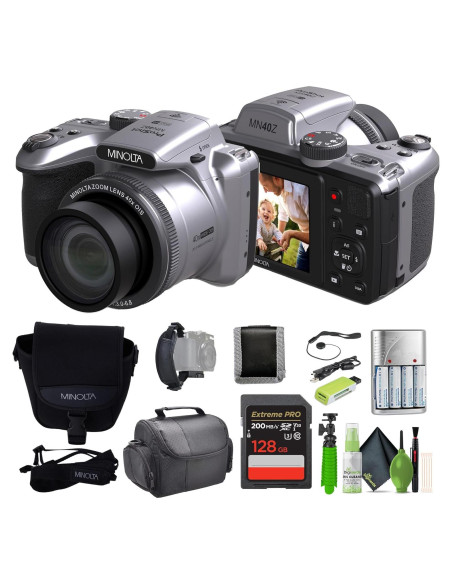 Cámara Digital Minolta MN40Z 20MP 40x Zoom Óptico Plata Cámara Digital Minolta MN40Z 20MP 40x Zoom Óptico Plata