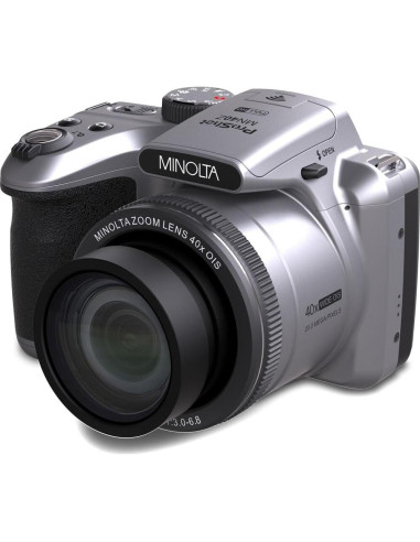 Cámara Digital Minolta MN40Z 20MP 40x Zoom Óptico Plata