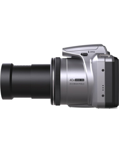 Cámara Digital Minolta MN40Z 20MP 40x Zoom Óptico Plata