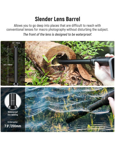 Lente Macro Probe NEEWER 18mm 2X para Teléfono Móvil