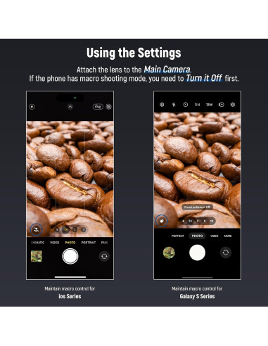 Lente Macro Probe NEEWER 18mm 2X para Teléfono Móvil