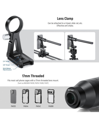 Lente Macro Probe NEEWER 18mm 2X para Teléfono Móvil