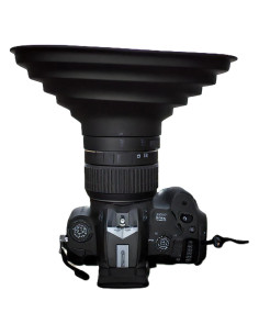 Capucha de Lente Antirreflejo Goma Universal 50-70mm - Canon, Nikon, Sony