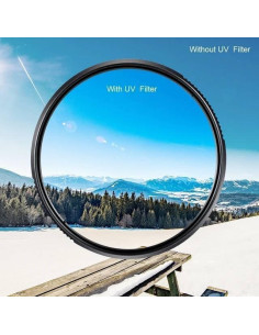 Filtro UV 72MM + Parasol Reversible 72MM OPTURA HD 2