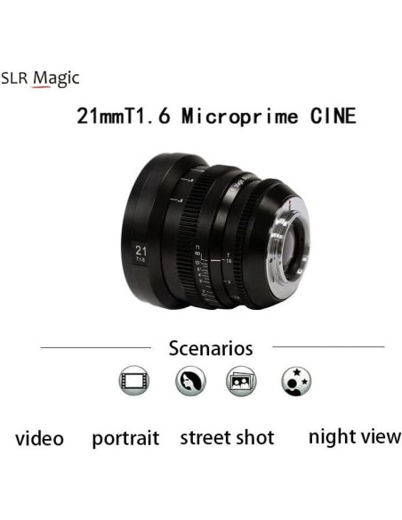 Lente SLR Magic CINE 21mm T1.6 Full Frame para Sony E