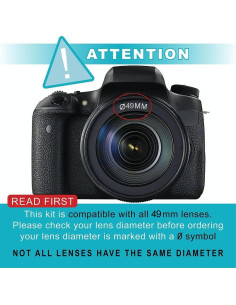 Paquete de Accesorios 49mm para Canon EOS R50 R100 M5 M6 2