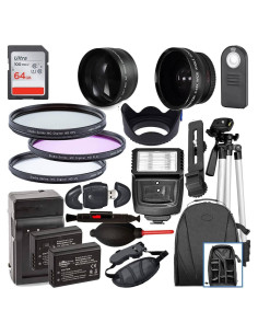 Kit de Accesorios para Canon EOS Rebel T7 T6 T5 T3 - 58MM