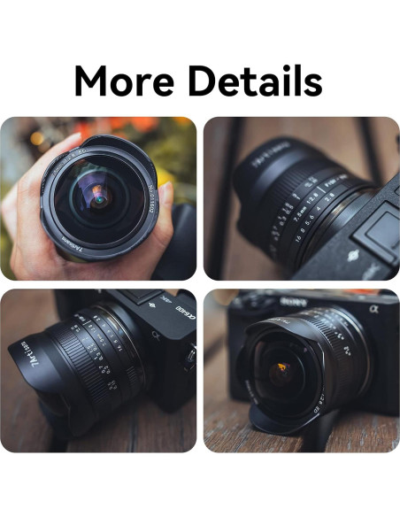 Lente Fisheye 7artisans 7.5mm F2.8 II para Canon EOS-M