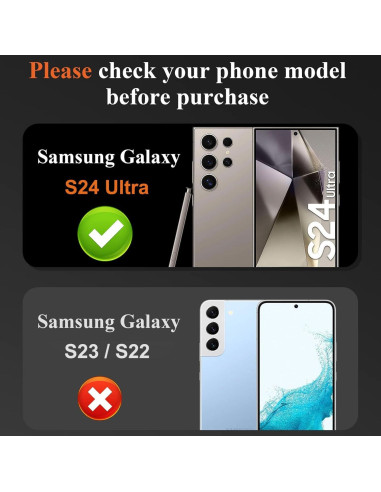 Protector de Lente de Cámara DEERLAMN para Samsung Galaxy S24 Ultra