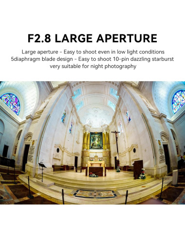 Lente Fisheye 7artisans 7.5mm F2.8 II para Canon EOS-M