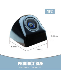 Cámara de Vista Trasera Lekudo HD 170 Impermeable Universal 2