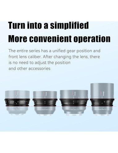 Lente de Cine 7artisans 14mm T2.9 Ultra Gran Angular