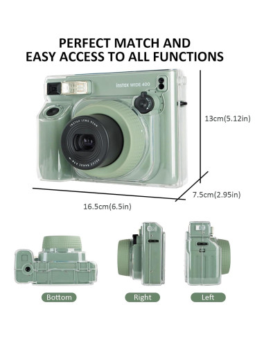 Funda Clara para Fujifilm Instax Wide 400 con Correa