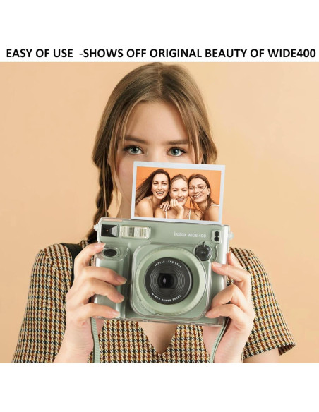 Funda Clara para Fujifilm Instax Wide 400 con Correa