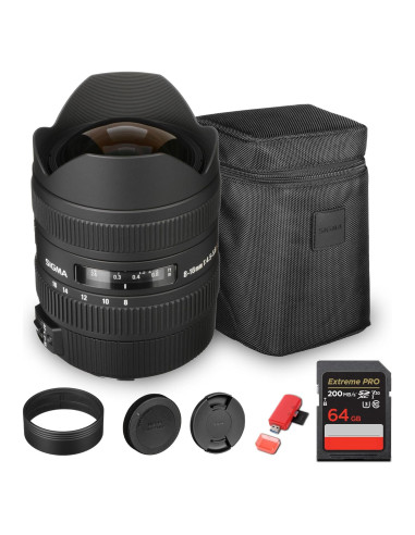 Lente Sigma 8-16mm f/4.5-5.6 DC HSM para Canon EF - Ultra Gran Angular